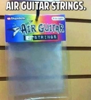 AIR GUITAR STRINGS. Stupidiotic ba Lights AIR GUITAR STRINGS