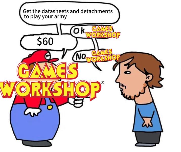 Get the datasheets and detachments to play your army $60 k OK GAMES WORKSHOP GAMES NOWORKSHOP GAMES WORKSHOP R