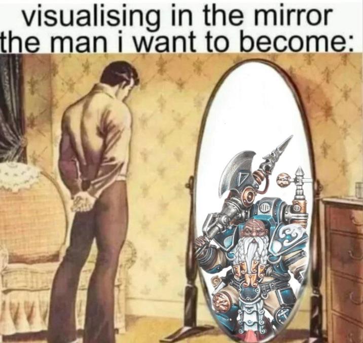 visualising in the mirror the man i want to become: