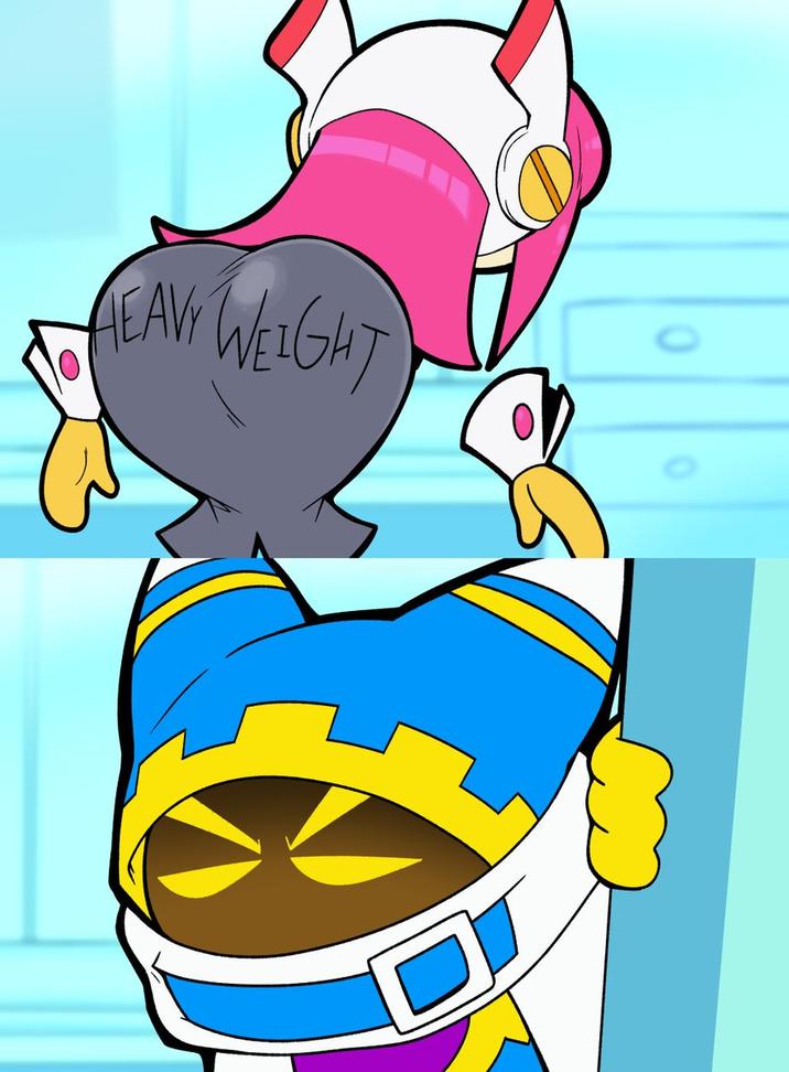 A piece of art where Susie has "heavyweight" written on her posterior. This is a reference to Dexter's Laboratory.