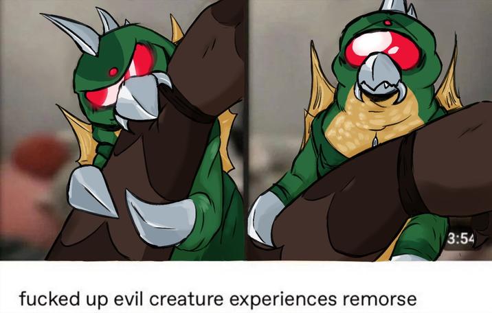f----- up evil creature experiences remorse 3:54
