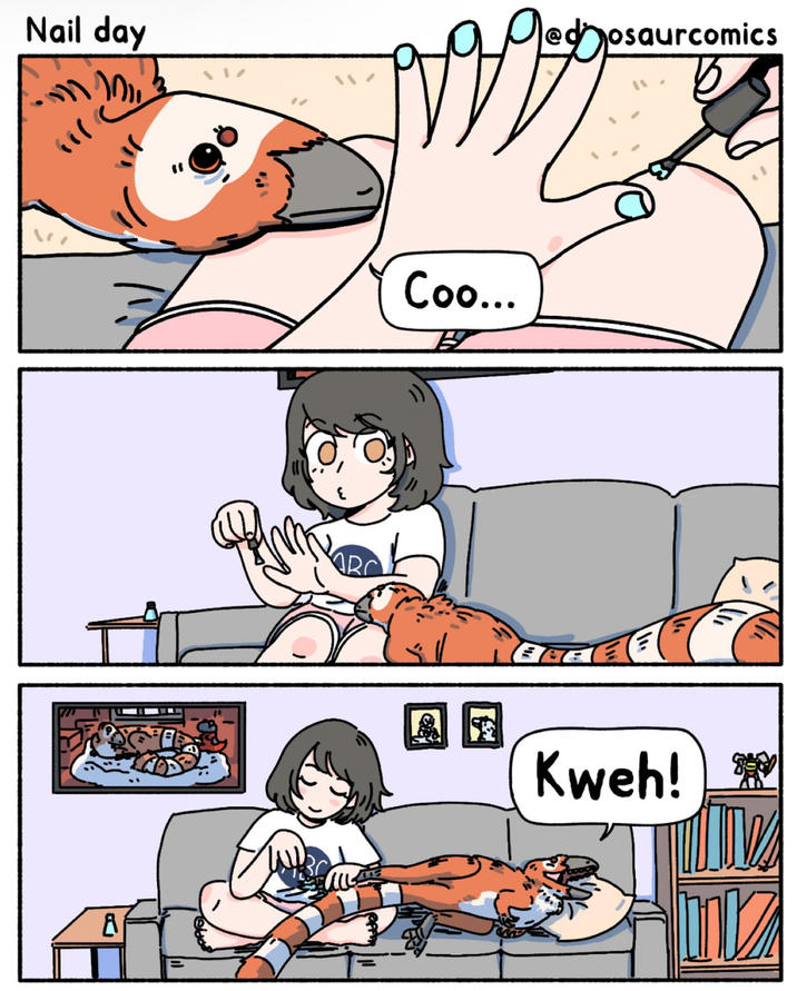 Nail day 770 8 Coo... osaurcomics Kweh! *