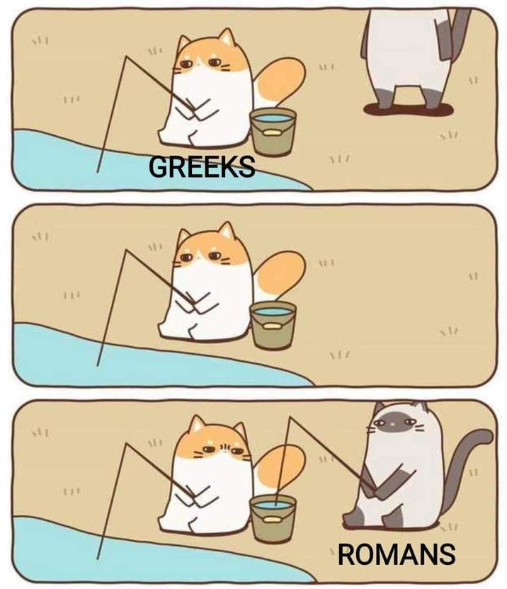 111 444 111 GREEKS AKE M ALT VI ROMANS M