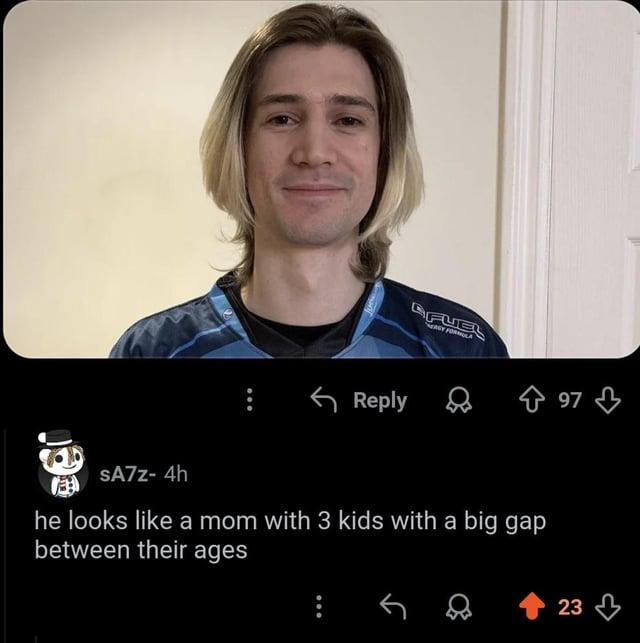 Reply FUEL ERGY FORMULA SA7z- 4h he looks like a mom with 3 kids with a big gap between their ages 97 23