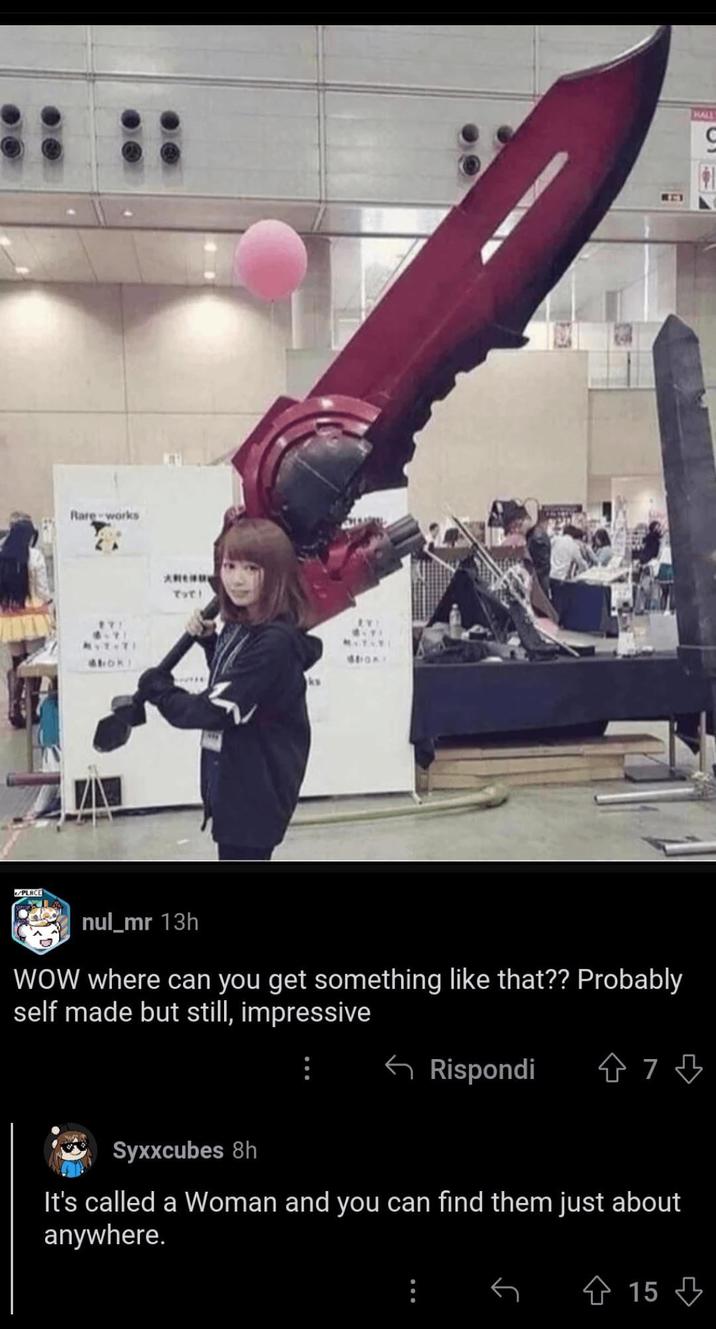 PLACE Rare-works って! でって! ks nul_mr 13h WOW where can you get something like that?? Probably self made but still, impressive HALL ← Rispondi +7 4 Syxxcubes 8h It's called a Woman and you can find them just about anywhere. 15