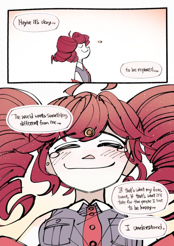 Maybe it's okay... The world wants Something different from me... to be replaced... fans If that's what my. want, if that's what it'll take for the people I love to be happy... I understand.