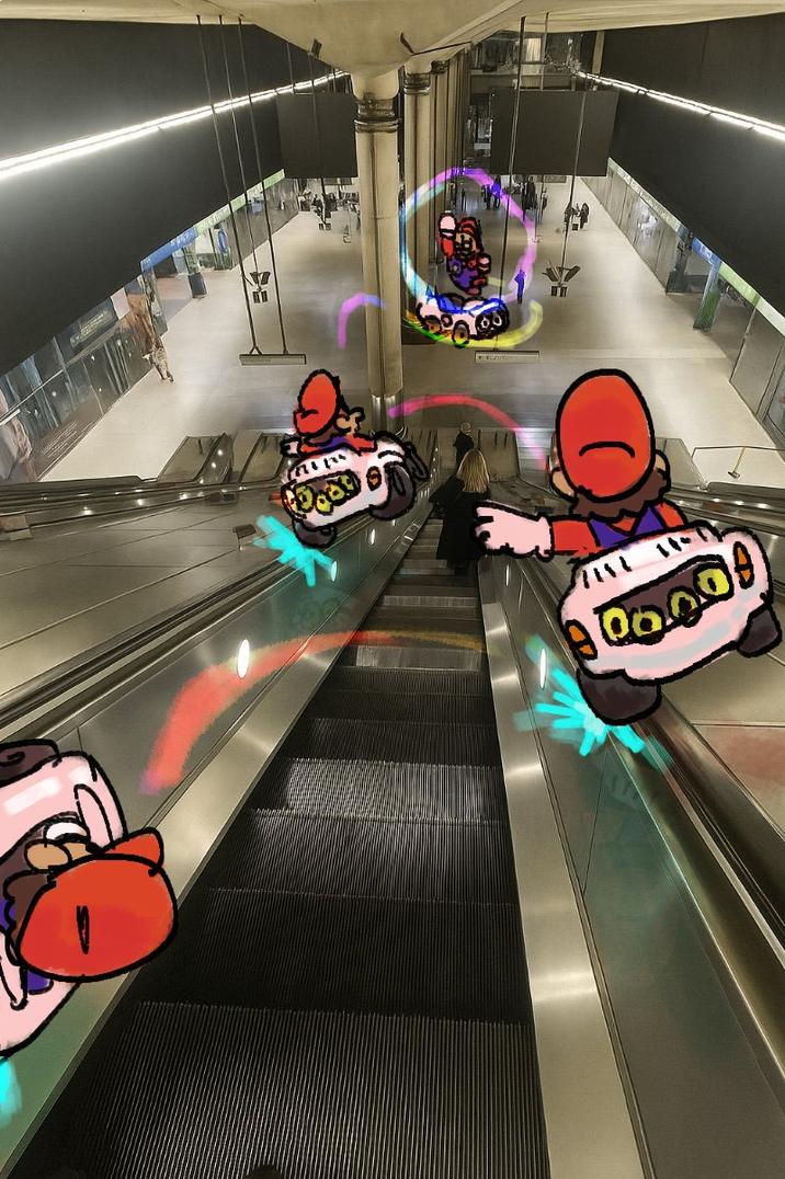 October 19th, 2025 tweet by @BlueDeKrass X user @BlueDeKrass tweeted, "how mario kart world players see the world."