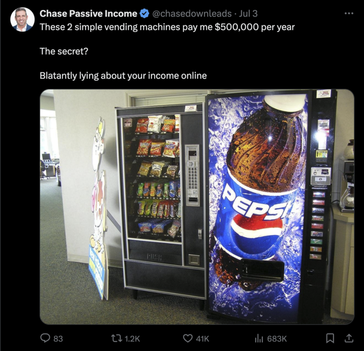 Passive Incom Meme Chase Downleads Shares 22 Tweets On How To Make Passive Income... Sort ...
