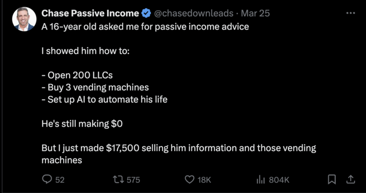 Passive Incom Meme Chase Downleads Shares 22 Tweets On How To Make Passive Income... Sort ...