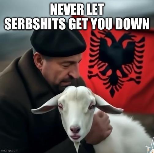 NEVER LET SERBSHITS GET YOU DOWN imgflip.com