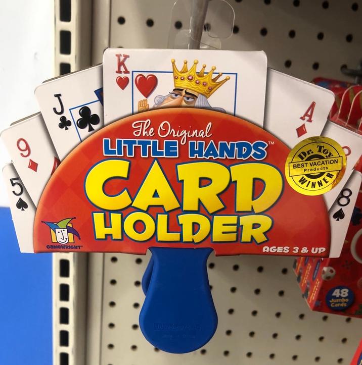 J GameWRIGHT" The Original LITTLE HANDS™ TM CARD HOLDER Dr. Toy BEST VACATION Products WINNER AGES 3 & UP 8 18325-5975 1-c Judy in coimy 48 Jumbo Cards