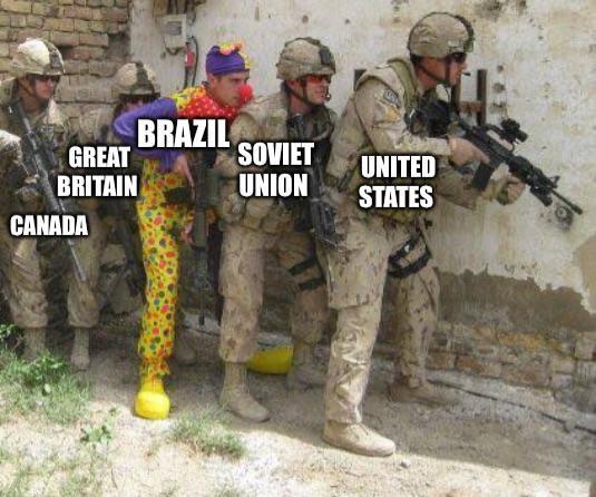 BRAZIL GREAT SOVIET UNITED BRITAIN UNION STATES CANADA