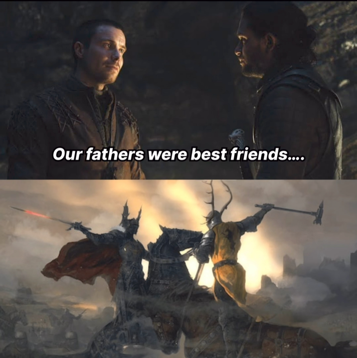 Our fathers were best friends....