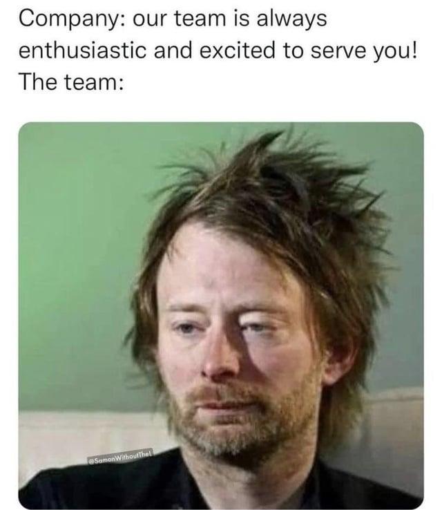 Company: our team is always enthusiastic and excited to serve you! The team: Samon WithoutThel