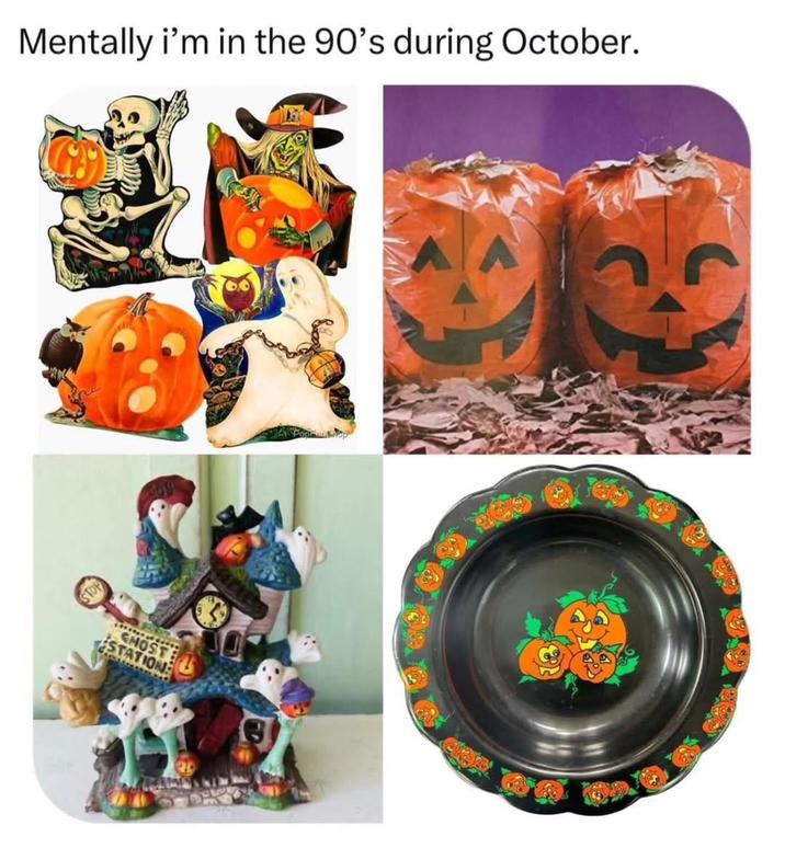 Mentally i'm in the 90's during October. CHOST ESTATION