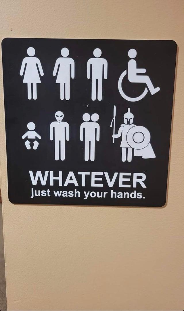 WHATEVER just wash your hands.