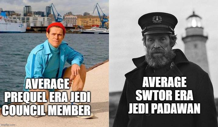 SHAP AVERAGE PREQUEL ERA JEDI COUNCIL MEMBER AVERAGE SWTOR ERA JEDI PADAWAN imgflip.com