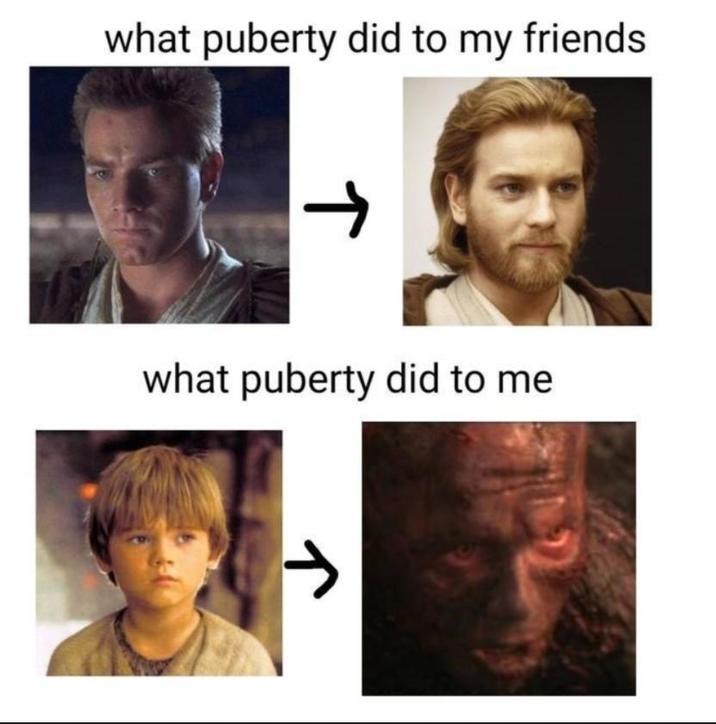 what puberty did to my friends -> T what puberty did to me T
