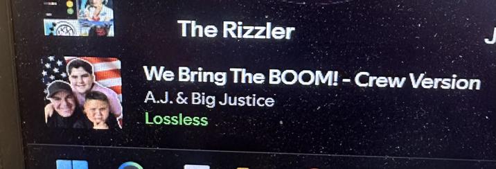 The Rizzler We Bring The BOOM! - Crew Version A.J. & Big Justice Lossless
