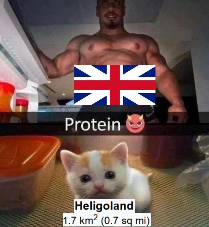NИ Protein NK Heligoland 1.7 km² (0.7 sq mi)