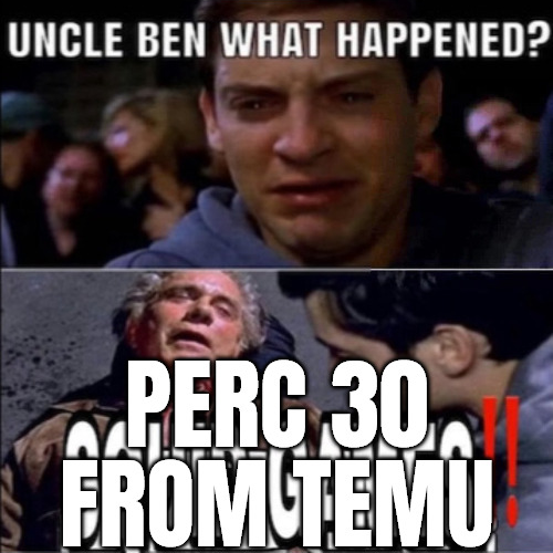 UNCLE BEN WHAT HAPPENED? PERC 30 FROM TEMU