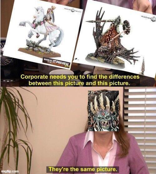 KARRAMM PREVIEW Corporate needs you to find the differences between this picture and this picture. imgflip.com They're the same picture.