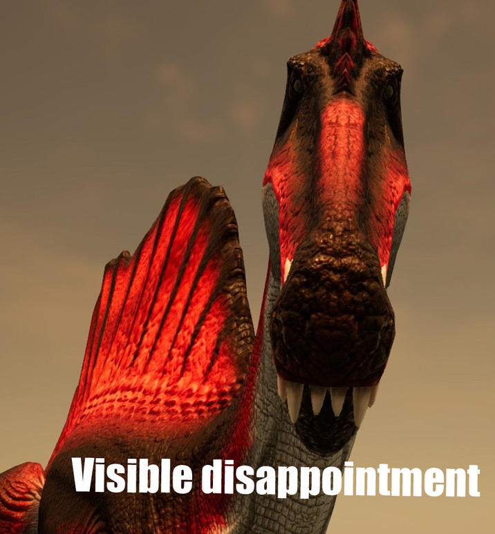 Visible disappointment