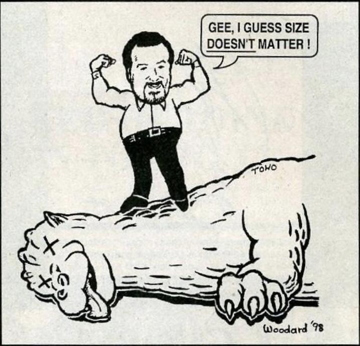 GEE, I GUESS SIZE DOESN'T MATTER ! TOHO Woodard '98