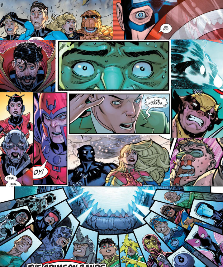 YES! RUN, OKAY OY! ...THE HORROR. OH BOY.