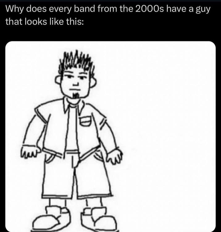 Why does every band from the 2000s have a guy that looks like this: