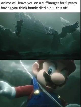 Anime will leave you on a cliffhanger for 2 years having you think homie died n pull this off