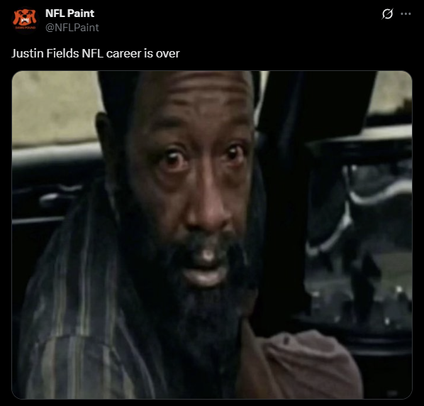 NFL Paint @NFLPaint Justin Fields NFL career is over