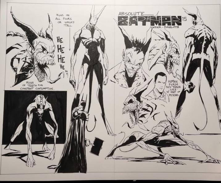 RUNS ON ALL FOURS OR WALKS TALL ABSOLUTE BAR NAR SNIDER DRAGUTTA 15 Rows OF TEETH FOR CONSTANT CONSUMPTION. A HUMAN FORM DCU BCE LIKE v/MNIT CA PSYCHO.