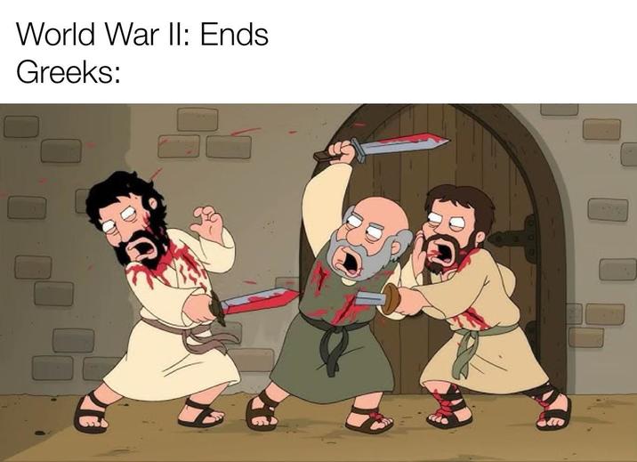 World War II: Ends Greeks: