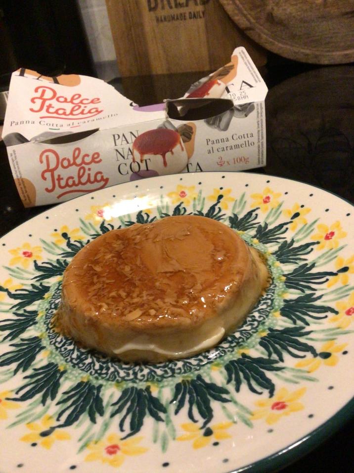 HANDMADE DAILY Palce Panna Cotta al caramello PAN Pedia Dolce NA COT 10 25 58HA Panna Cotta al caramello TA x 100g