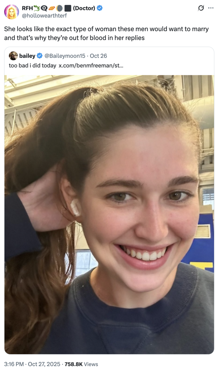 A "quote-tweet":https://knowyourmeme.com/memes/quote-retweets-qrts of Bailey Moon's post about voting for Democratic nominee "Zohran Mamdani":https://knowyourmeme.com/memes/people/zohran-mamdani in the 2025 New York City mayoral election.