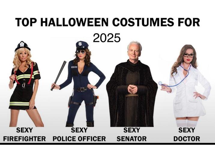 TOP HALLOWEEN COSTUMES FOR 2025 FOUCE SEXY SEXY FIREFIGHTER POLICE OFFICER SEXY SENATOR SEXY DOCTOR