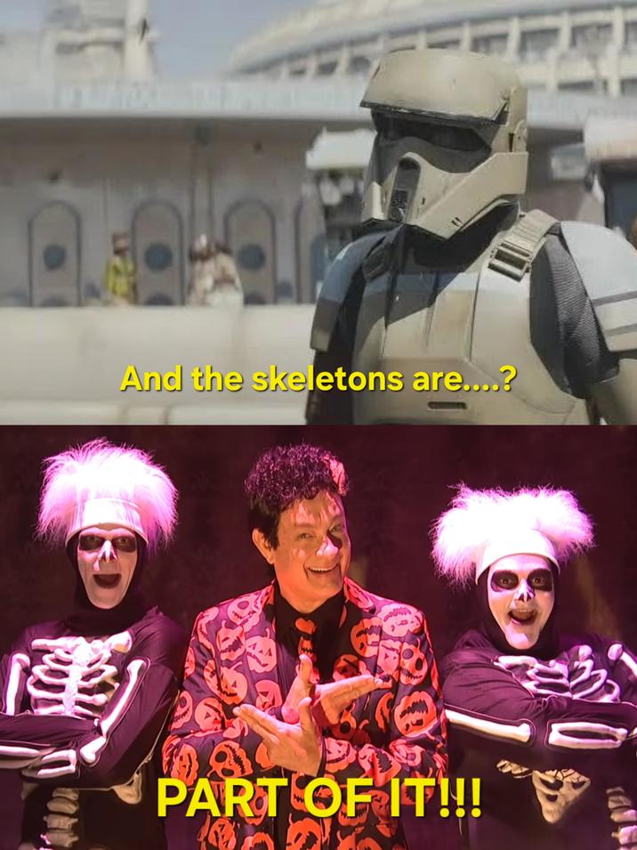 And the skeletons are....? ✔PART OF IT!!!