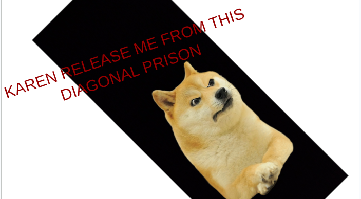 KAREN RELEASE ME FROM THIS DIAGONAL PRISON
