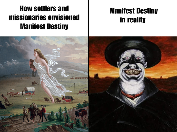 How settlers and missionaries envisioned Manifest Destiny Manifest Destiny in reality