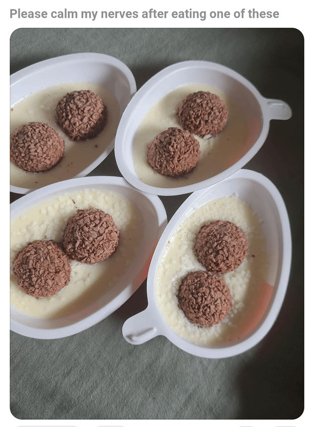 Please calm my nerves after eating one of these