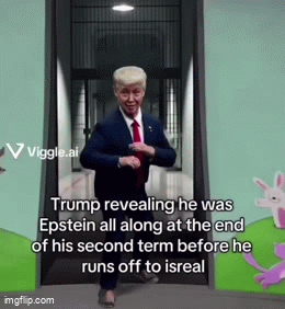 Viggle.ai Trump revealing he was Epstein all along at the end of his second term before he runs off to isreal imgflip.com