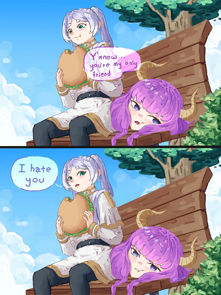 I hate you know.. you're my only friend Emi Emi Art