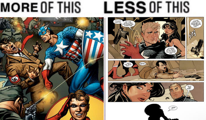 MORE OF THIS LESS OF THIS IT'S NOT JUSTICE. LET THE WORLD END THIS MONSTER-- TOGETHER. Si ... UNTIL HIS TRIAL AND-- NEIN! OTHERS WILL WANT TO DO WHAT YOU ALMOST DID. ...SIEG H-- EHRE... I CAN TAKE HIM WITH ME TO THEMYSCIRA GUARD HIM... Fing