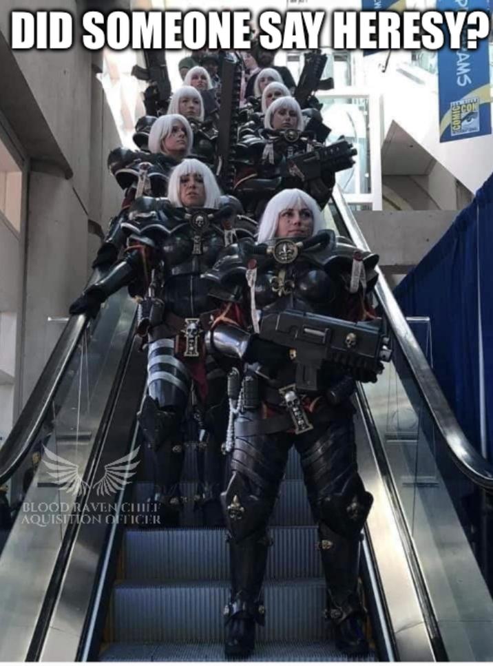 DID SOMEONE SAY HERESY? BLOOD RAVEN CHẾT AQUISITION OFFICER COMICE AMS CON