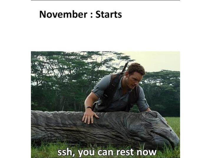 November : Starts ssh, you can rest now