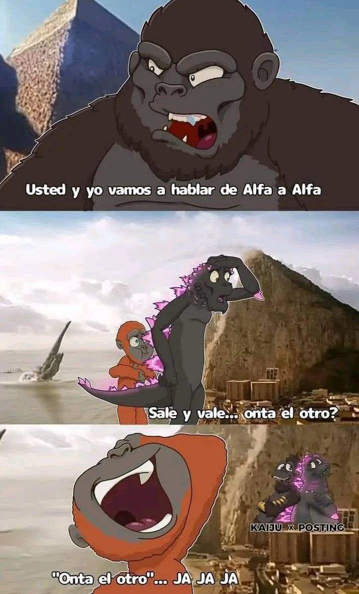 Usted y yo vamos a hablar de Alfa a Alfa Sale y vale... onta el otro? "Onta el otro... JA JA JA KAIJU X POSTING