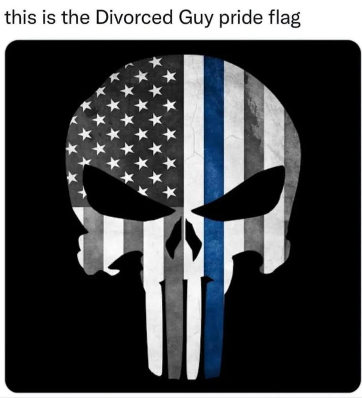 this is the Divorced Guy pride flag