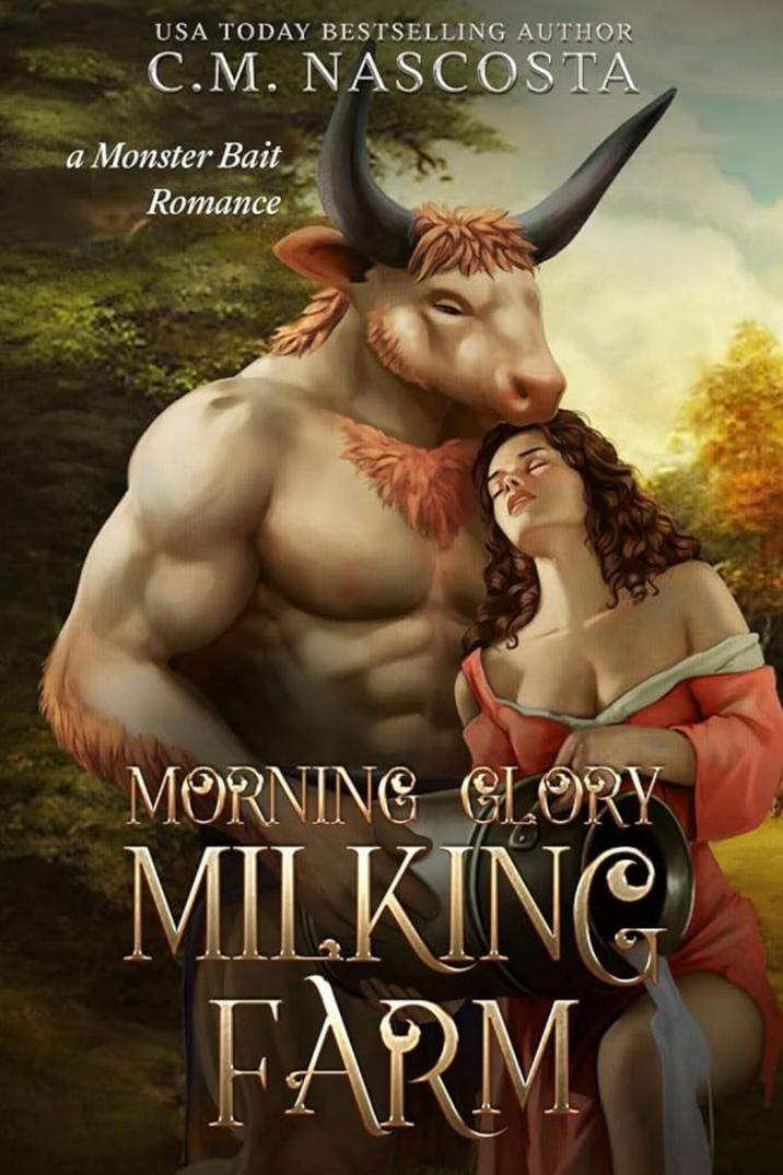 Cover of Morning Glory Milking Farm  A book cover. The cover is for the novel Morning Glory Milking Farm.