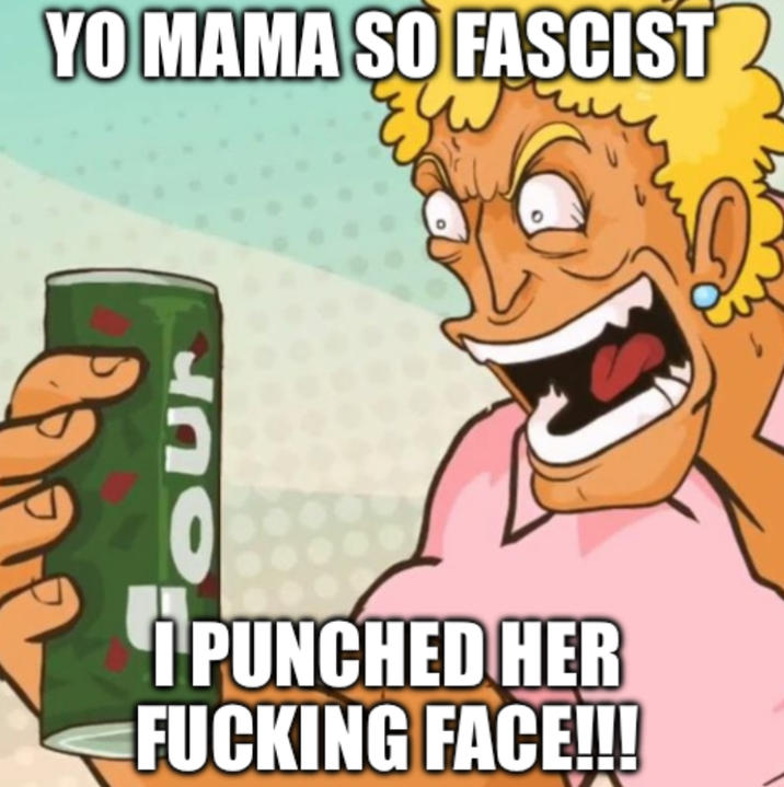 Our YO MAMA SO FASCIST I PUNCHED HER F------ FACE!!!